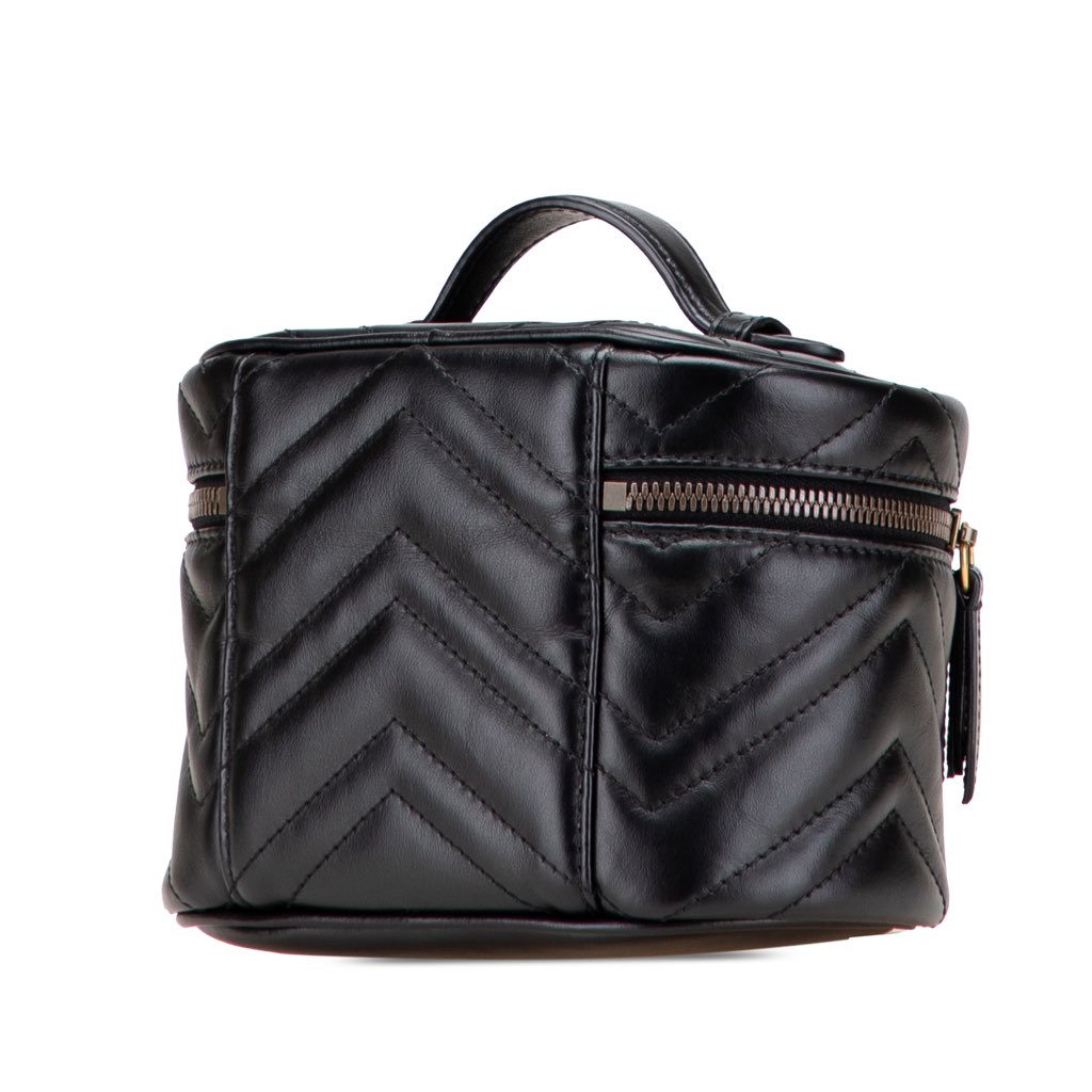 Gucci Mini GG Marmont Round Leather Vanity Bag - 2