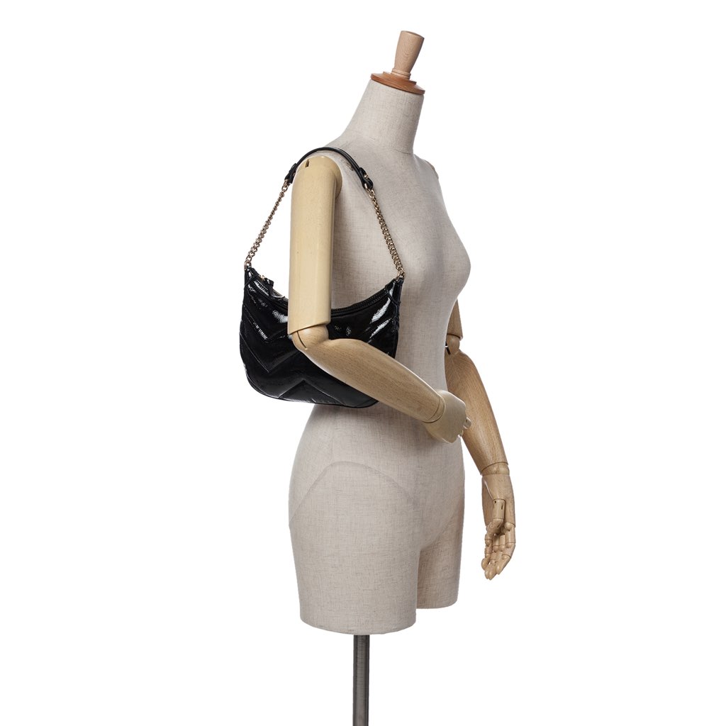 Gucci GG Marmont Matelasse Patent Shoulder Bag - Image 11