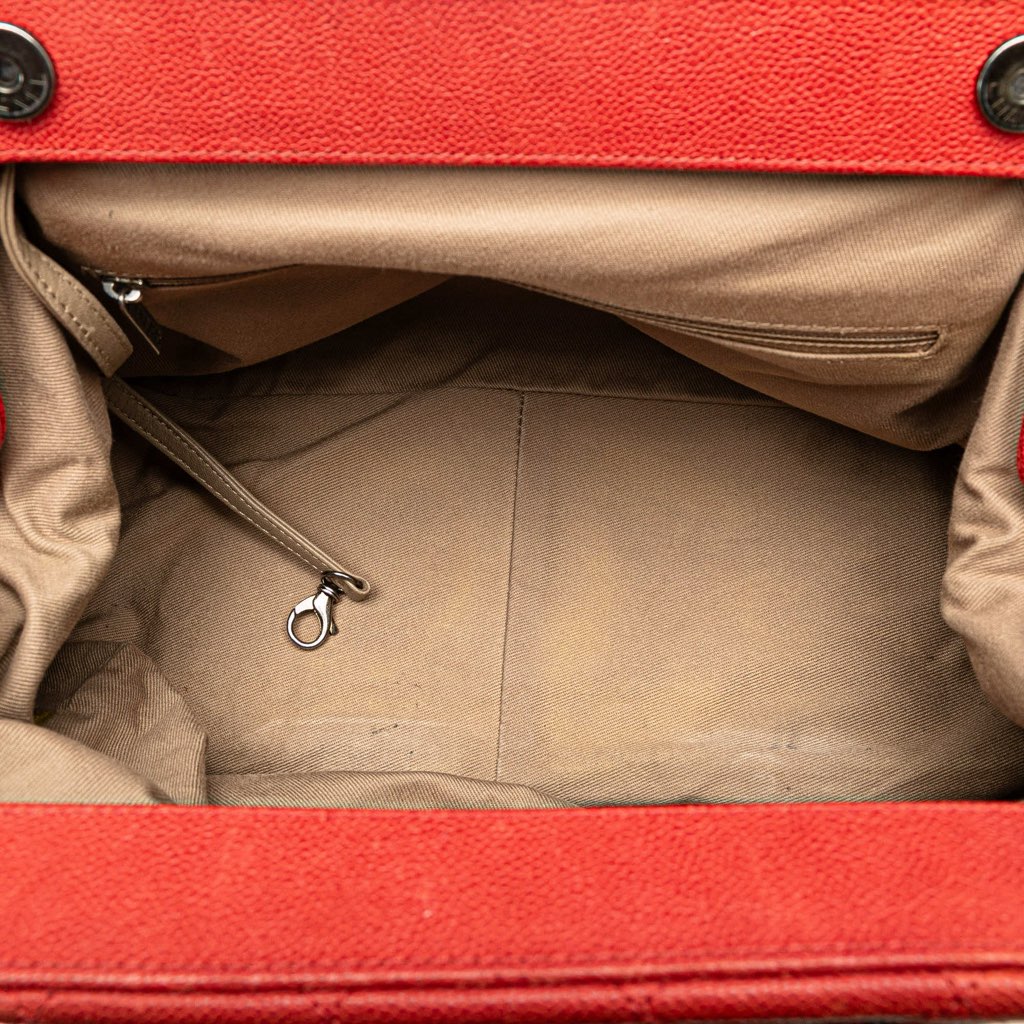 Chanel Medium Quilted Caviar Frame Tote - 4