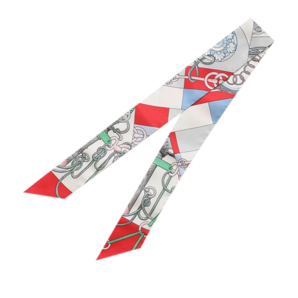 Hermès Cliquetis Silk Twilly Scarf