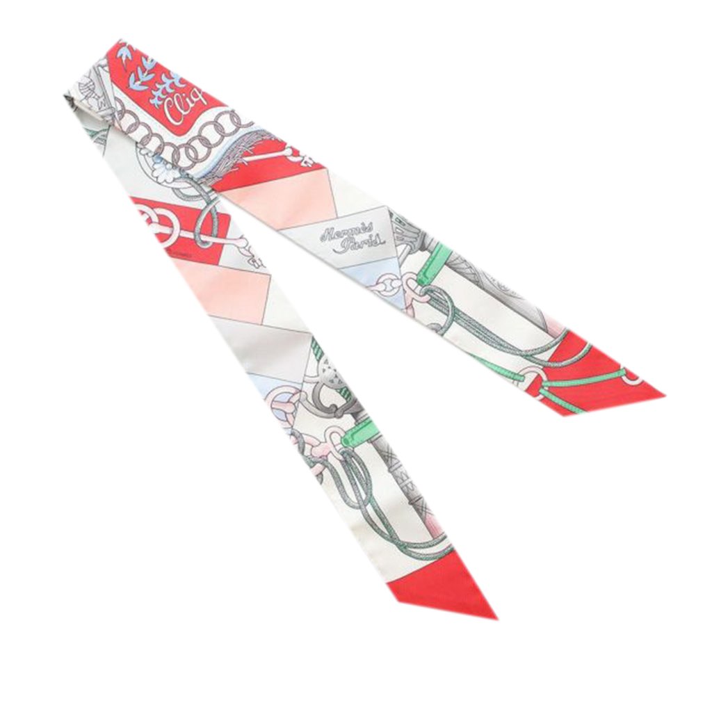 Hermès Cliquetis Silk Twilly Scarf - 2