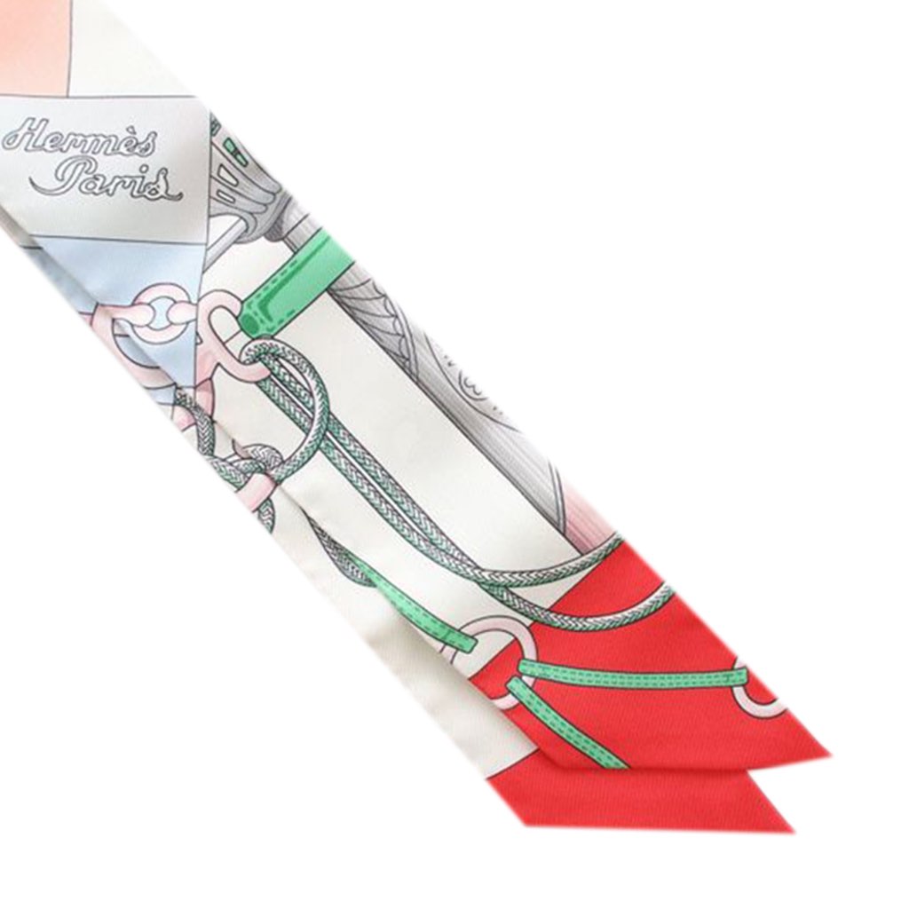 Hermès Cliquetis Silk Twilly Scarf - 5