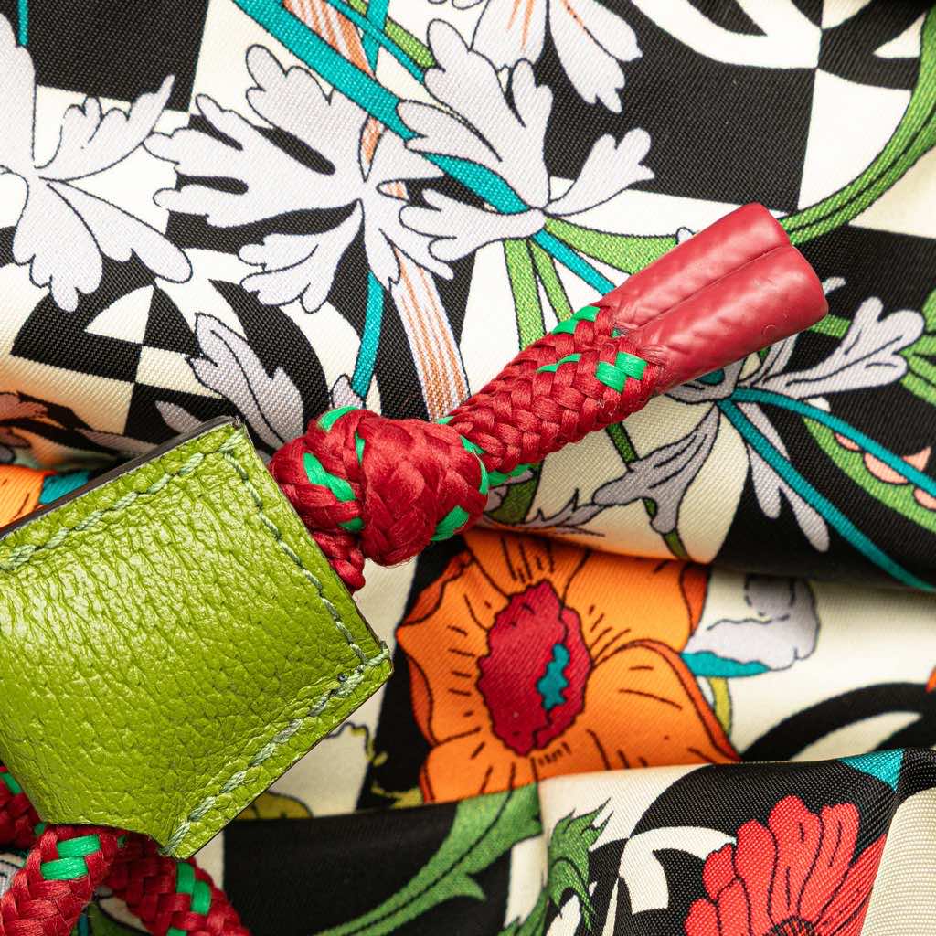 Gucci The North Face Floral Multicolor Nylon and Leather Backpack - Image 13