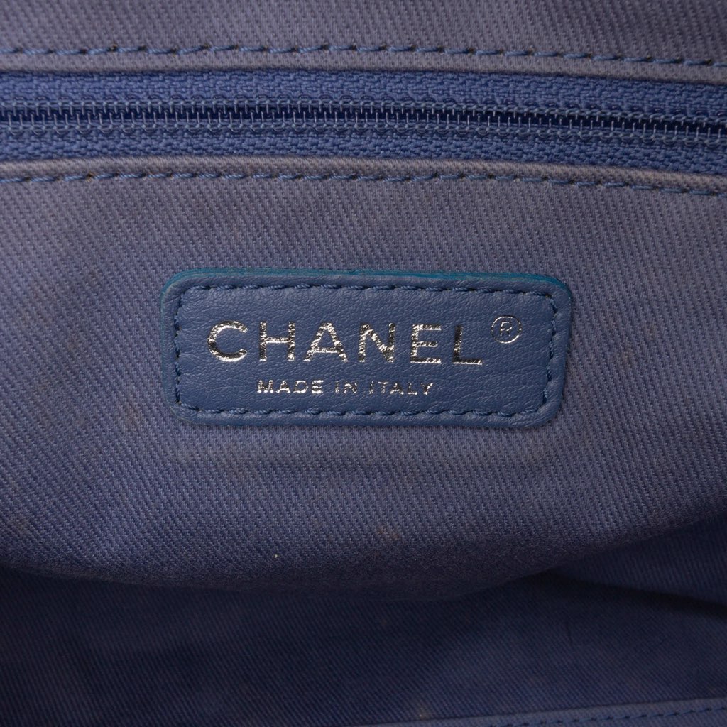 Chanel Large Denim Deauville Bowling Bag - 5