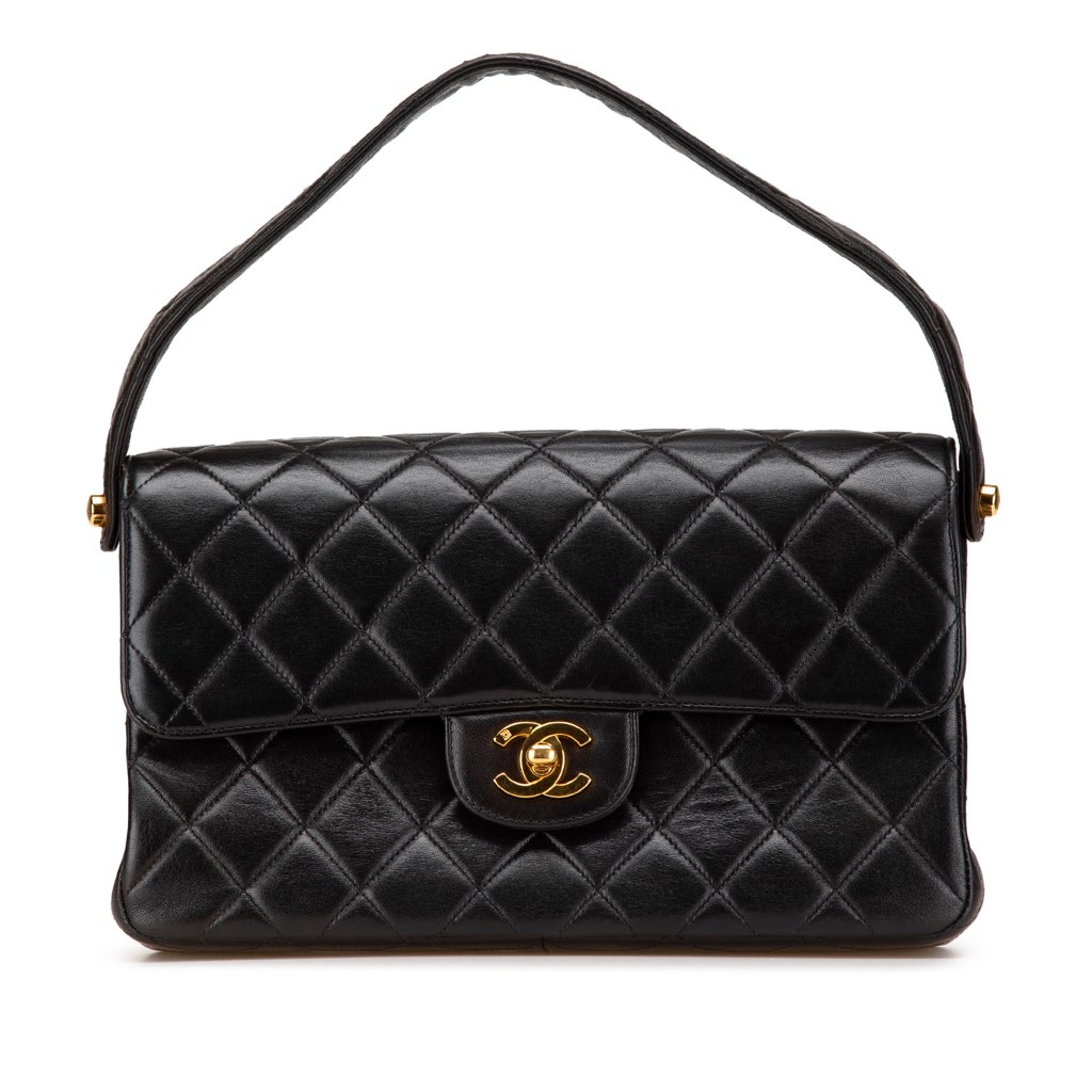 Chanel Quilted Lambskin Double Sided Flap