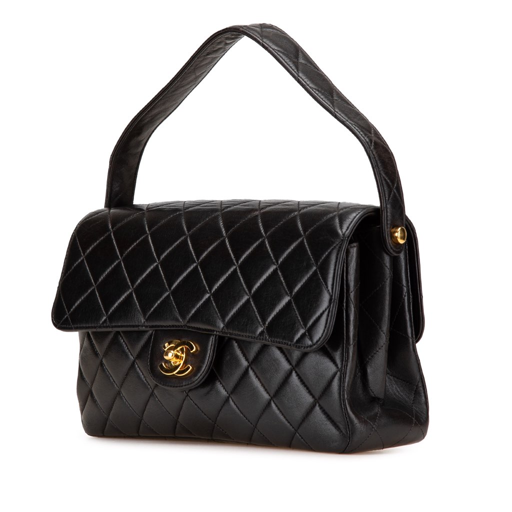 Chanel Quilted Lambskin Double Sided Flap - Back view
