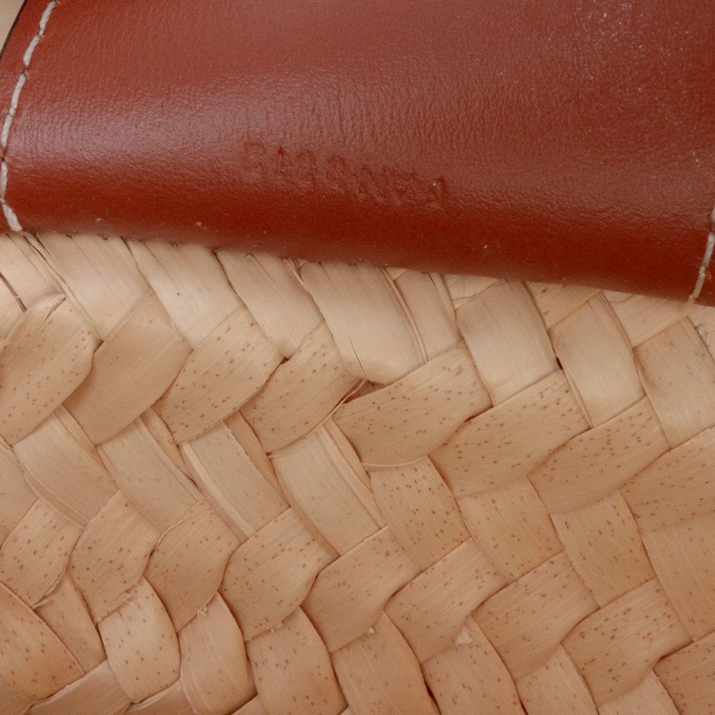 Celine Nano Raffia Cuir Triomphe Classic Panier Tote - 5