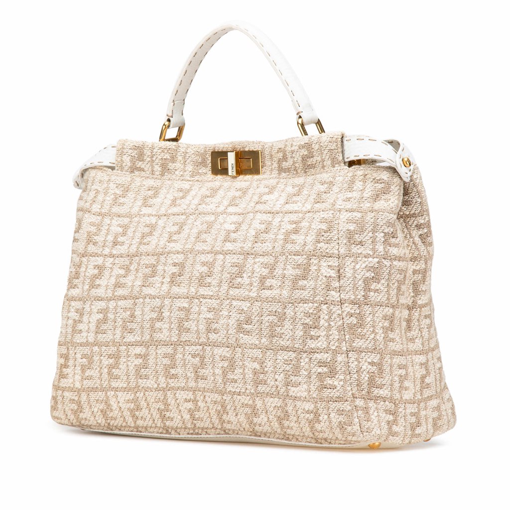 Fendi Large Zucca Corda Iconic Peekaboo Satchel - 2