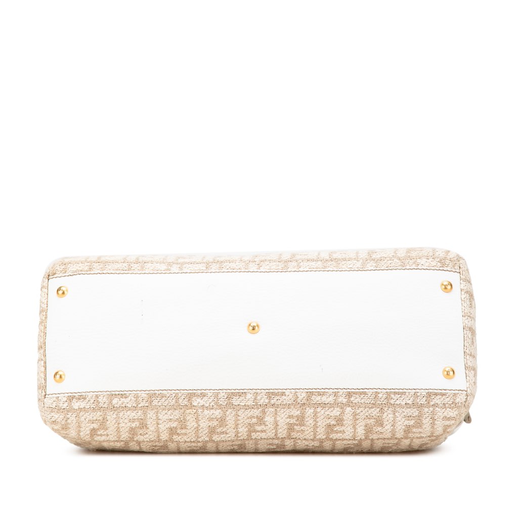 Fendi Large Zucca Corda Iconic Peekaboo Satchel - 3