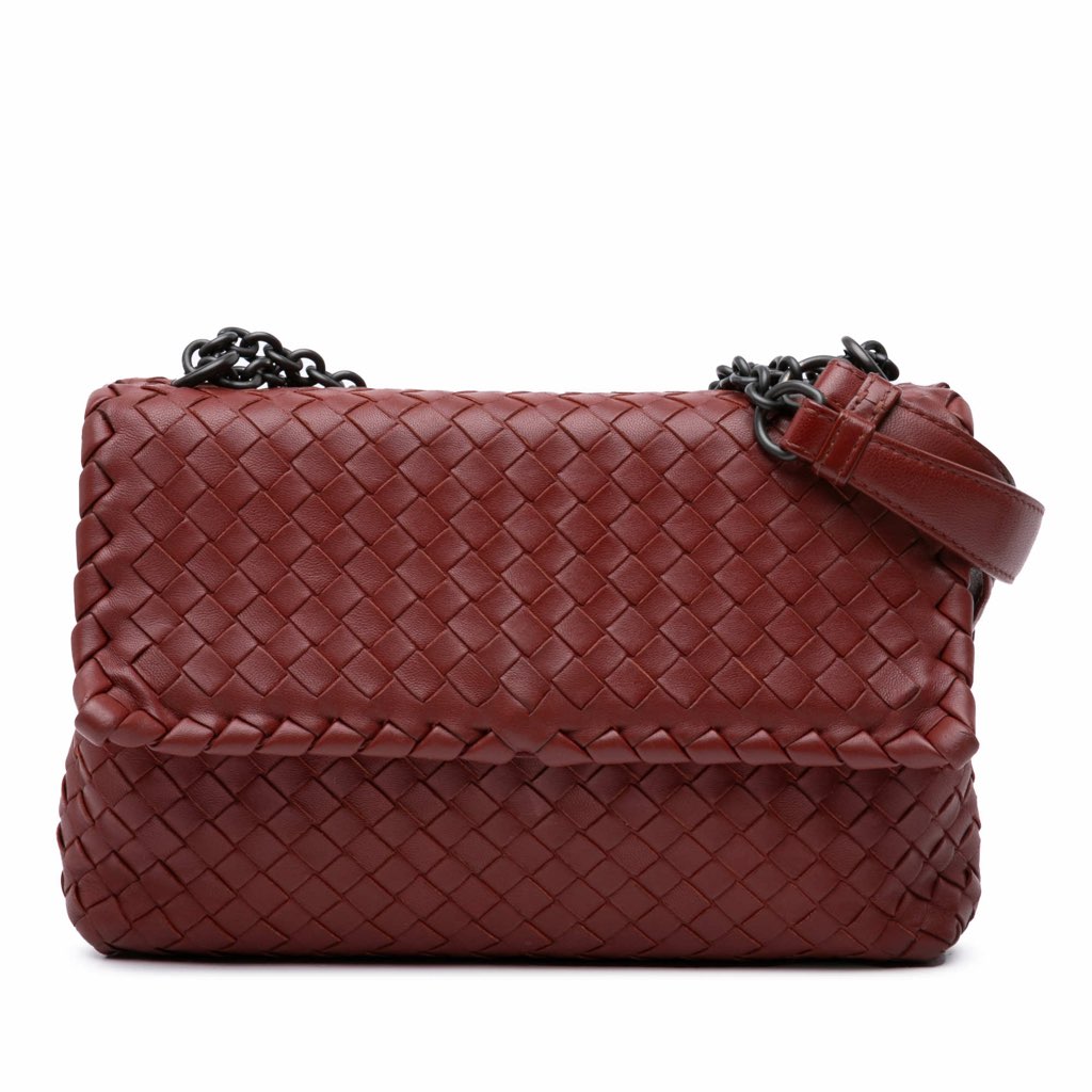 Bottega Veneta Small Nappa Intrecciato Olimpia Shoulder Bag