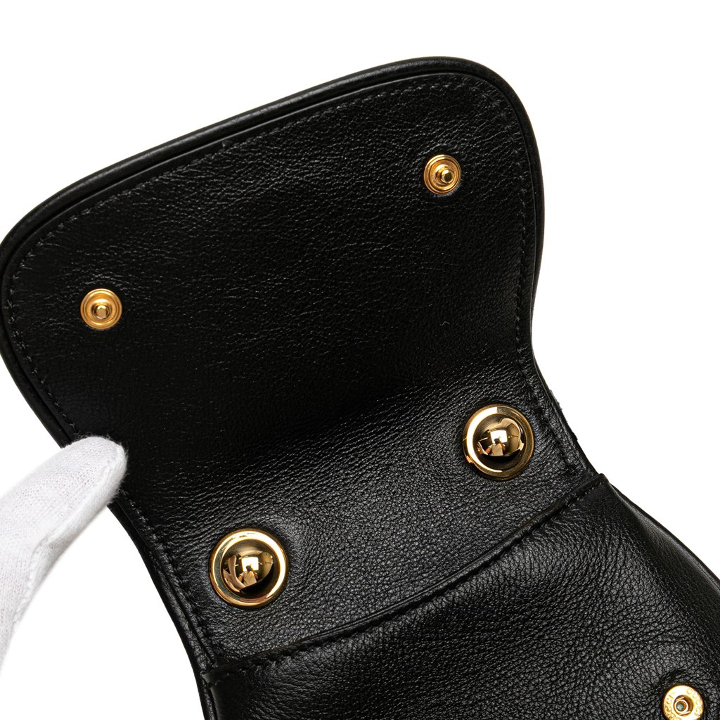 Gucci Textured Calfskin Blondie Card Case on Strap - Detail 1