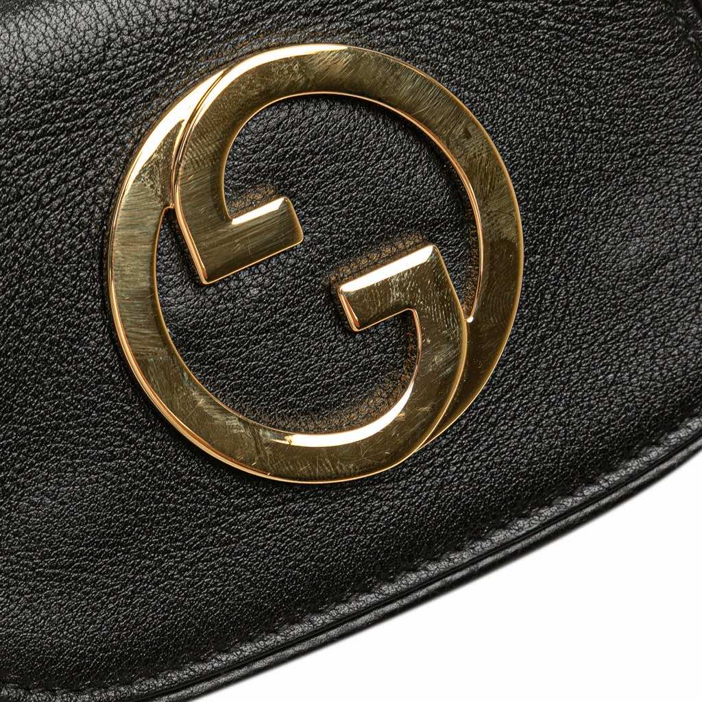 Gucci Textured Calfskin Blondie Card Case on Strap - Detail 2