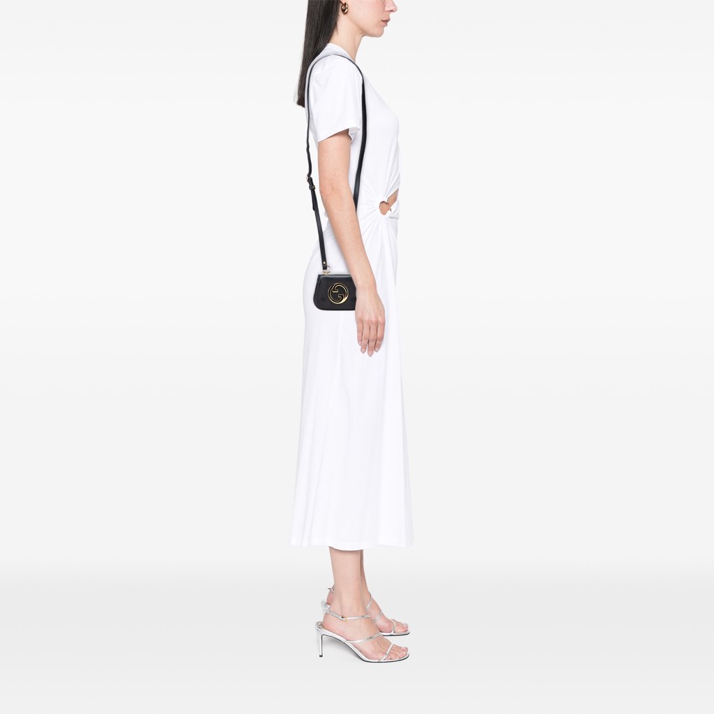 Gucci Textured Calfskin Blondie Card Case on Strap - Image 12