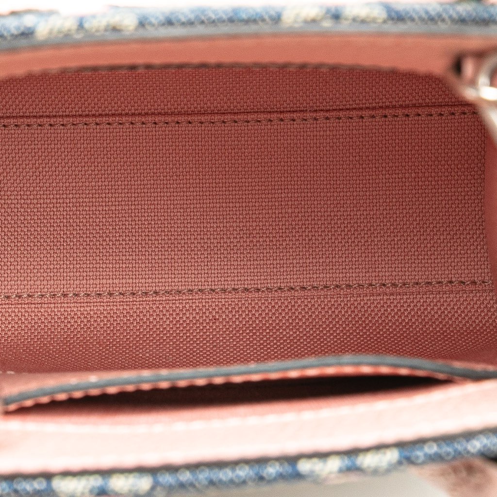 Gucci Mini GG Denim Interlocking G Flowers Tote - 4