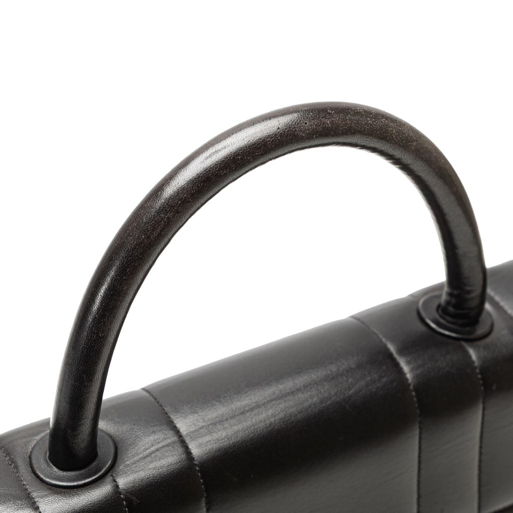 Chanel Lambskin Mademoiselle Kelly Top Handle Bag - Image 14