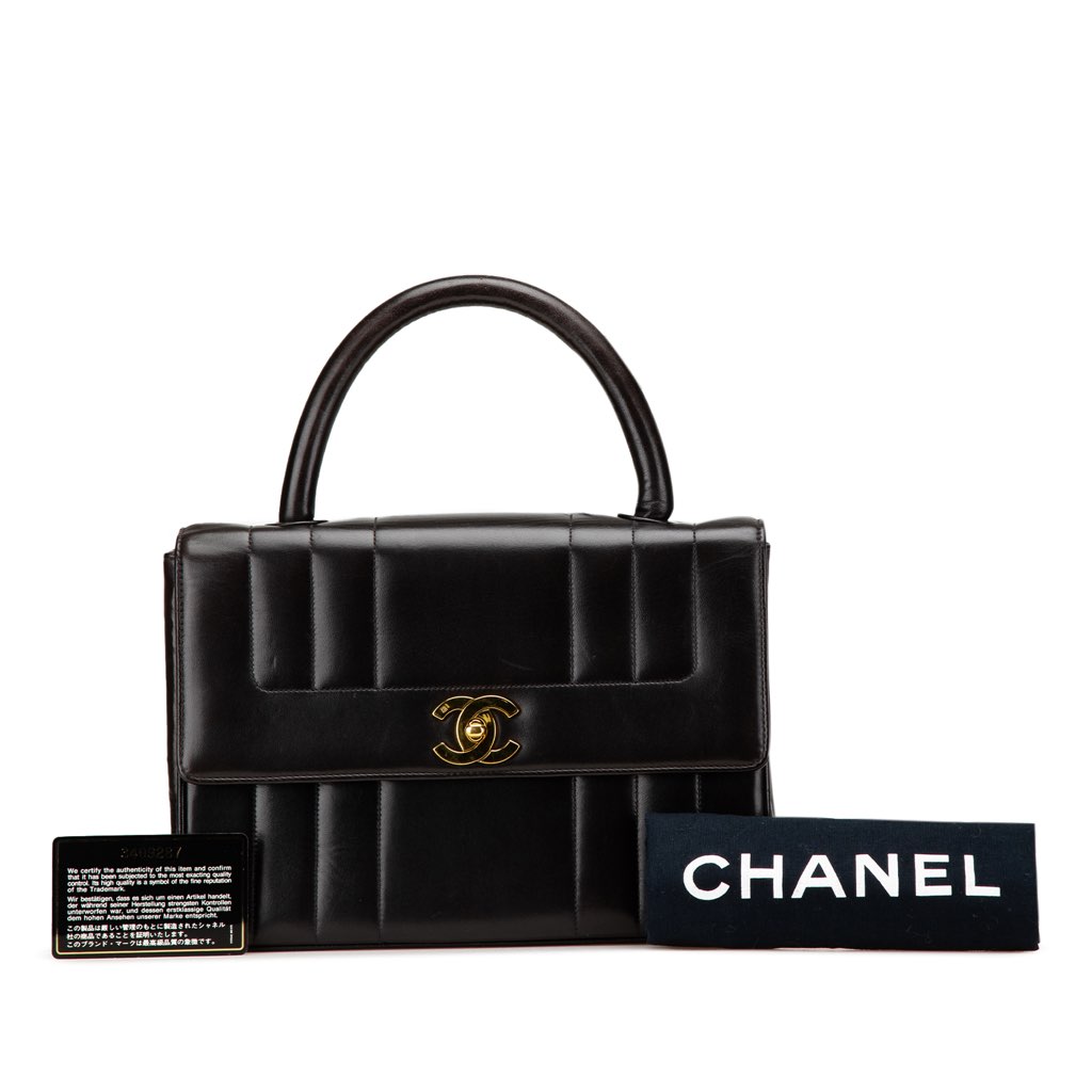 Chanel Lambskin Mademoiselle Kelly Top Handle Bag - Image 16