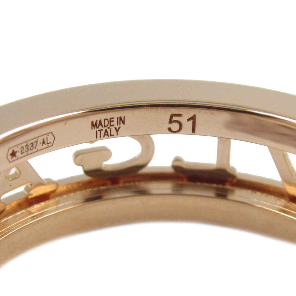 Bvlgari 18K Rose Gold B.Zero1 One Band Ring with Openword Logo Spiral - 5