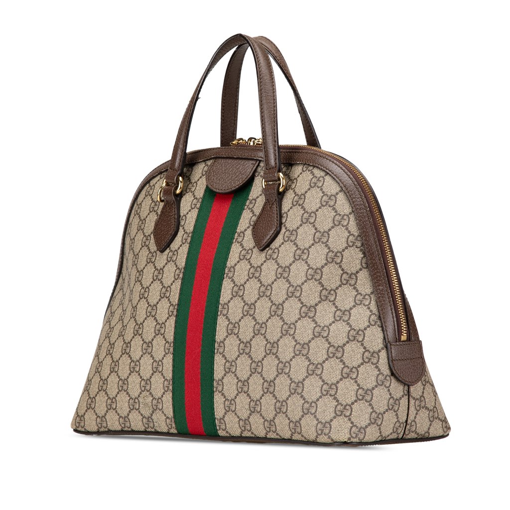 Gucci Medium GG Supreme Ophidia Web Satchel - 2