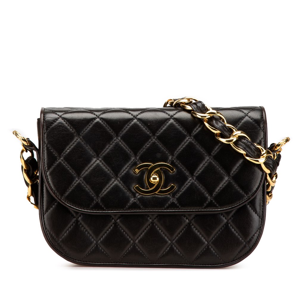 Chanel CC Quilted Lambskin Chain Flap