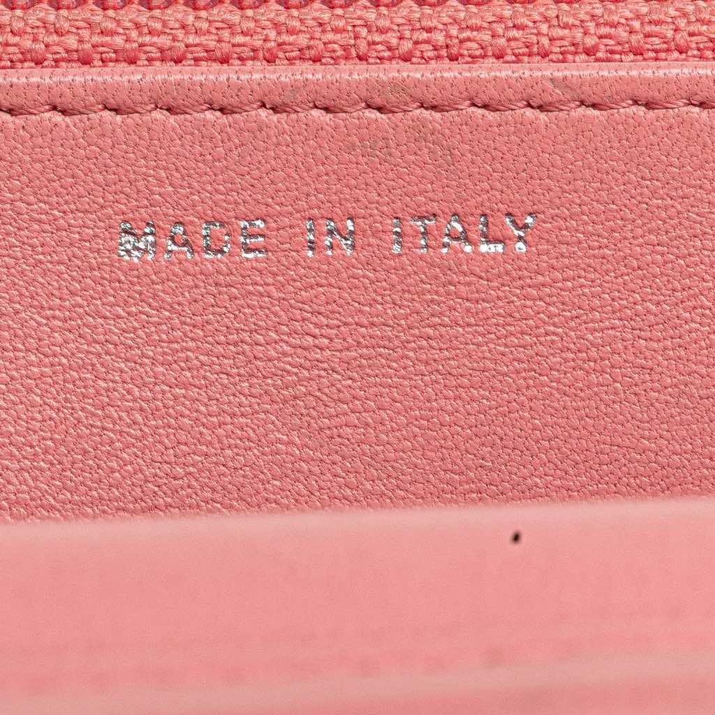 Chanel Embossed Lambskin Camellia Wallet On Chain - Image 11