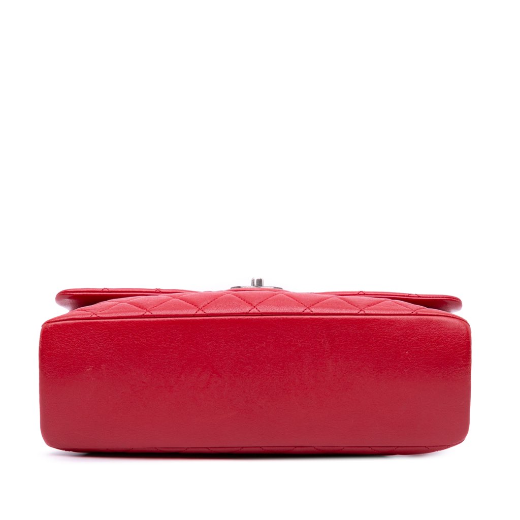 Chanel Large Quilted Shiny Lambskin Burgundy Rocks Flap - 3