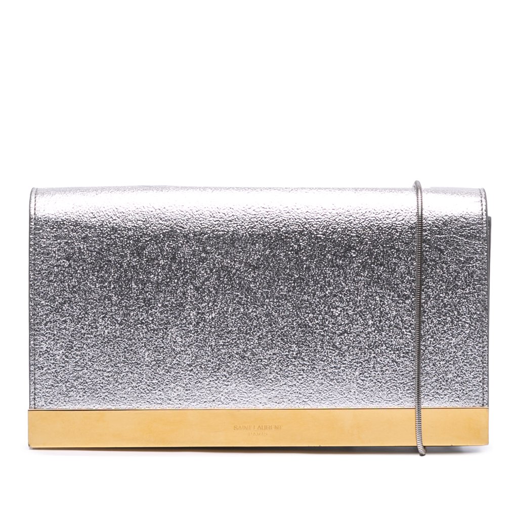 Saint Laurent Metallic Leather Crossbody