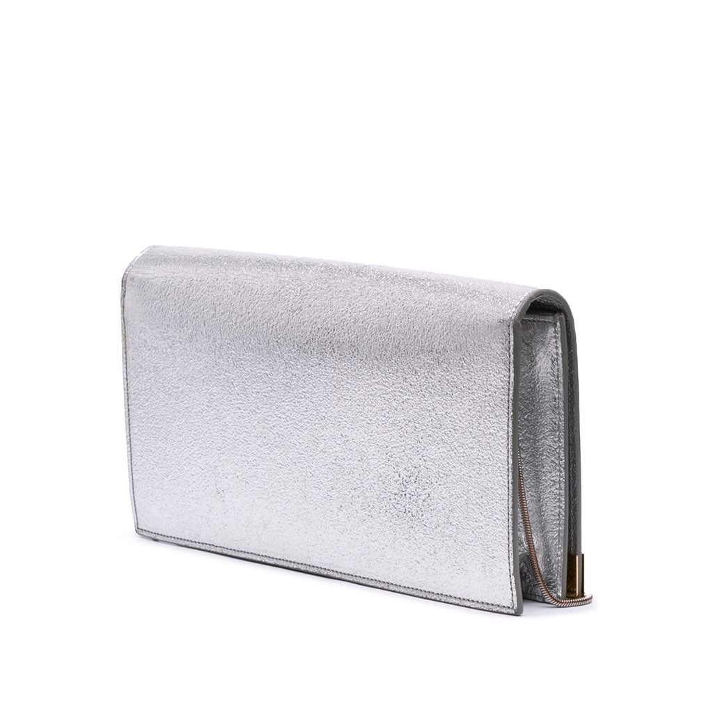 Saint Laurent Metallic Leather Crossbody - Back view