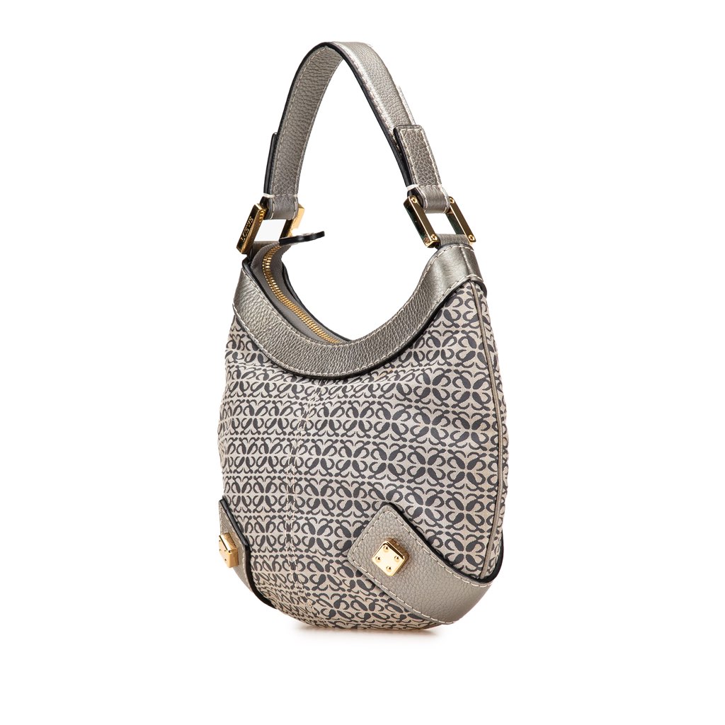 Loewe Anagram Canvas New Road Hobo - Back view