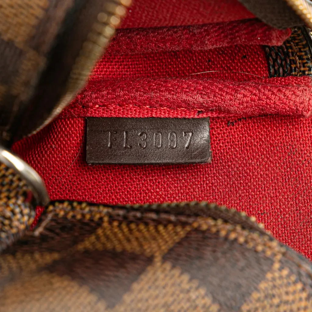Louis Vuitton Damier Ebene Mini Pochette Accessoires Brown Canvas Good - Box View