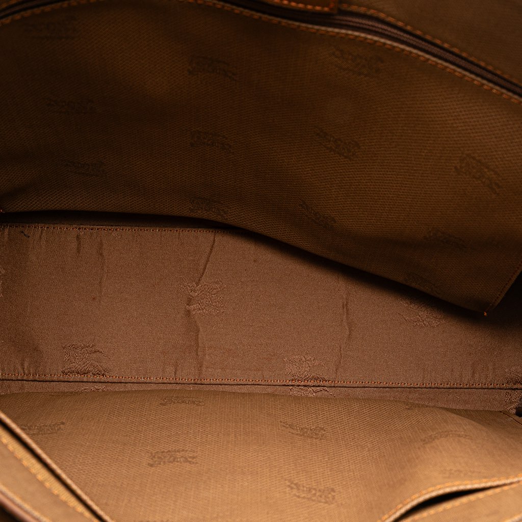 Burberry Haymarket Check Canvas Tote - 4