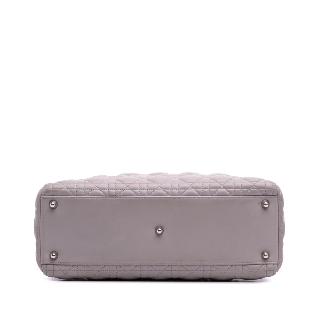Dior Large Lambskin Cannage Lady Dior - 3