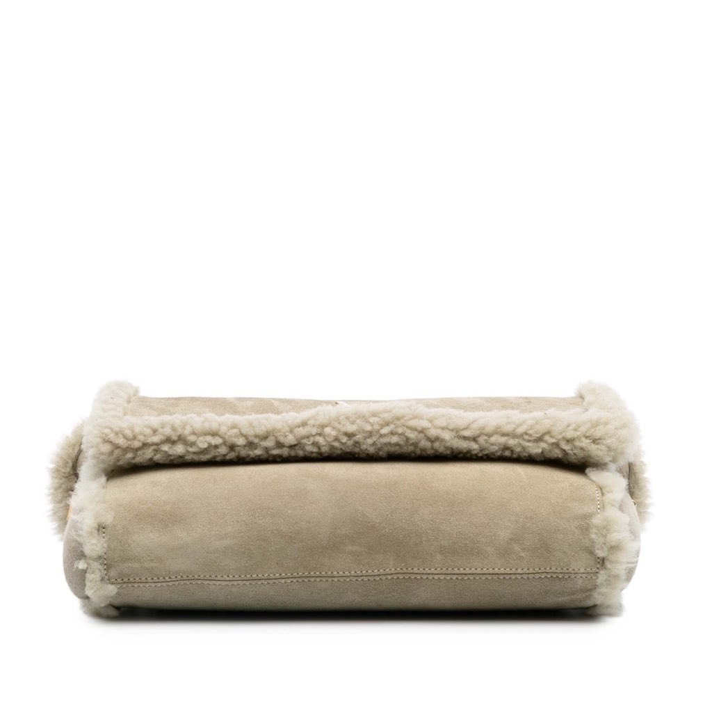 Saint Laurent Medium Shearling Monogram Kate Reversible Shoulder Bag - 3