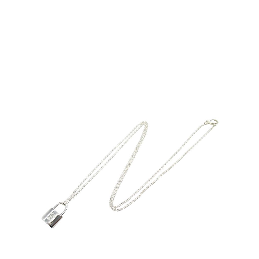 Louis Vuitton Sterling Silver Lockit Pendant Necklace - 3