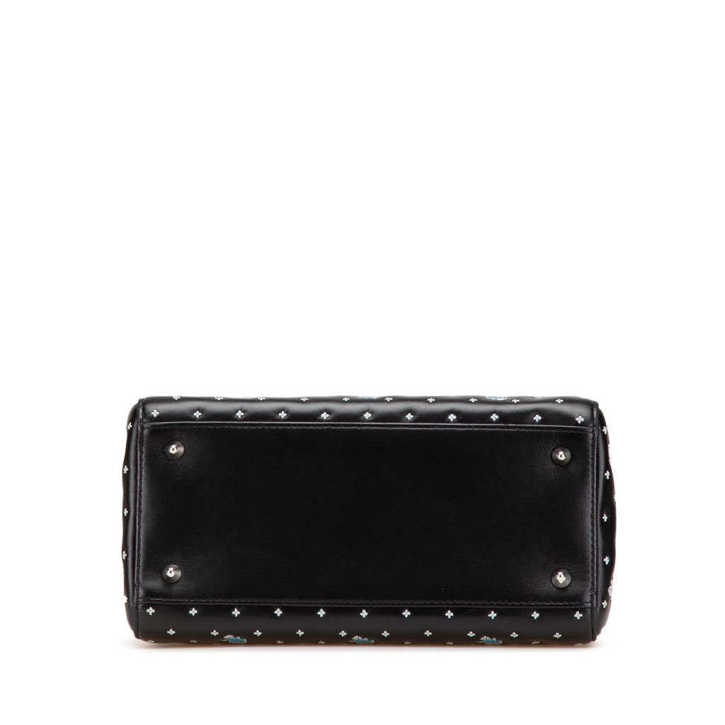 Dior Medium Calfskin Embroidered Flower Lady Dior - 3