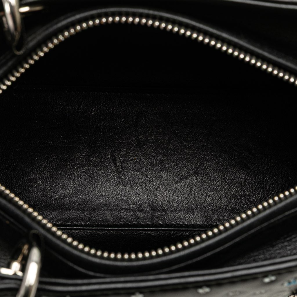 Dior Medium Calfskin Embroidered Flower Lady Dior - 4