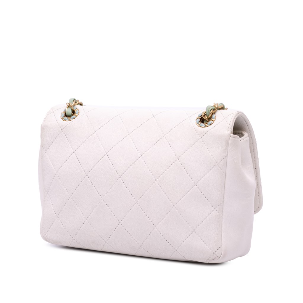 Chanel CC Quilted Calfskin Single Flap - Back view