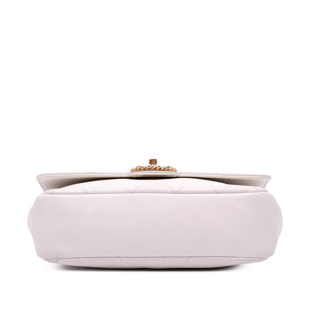 Chanel CC Quilted Calfskin Single Flap - Image 6