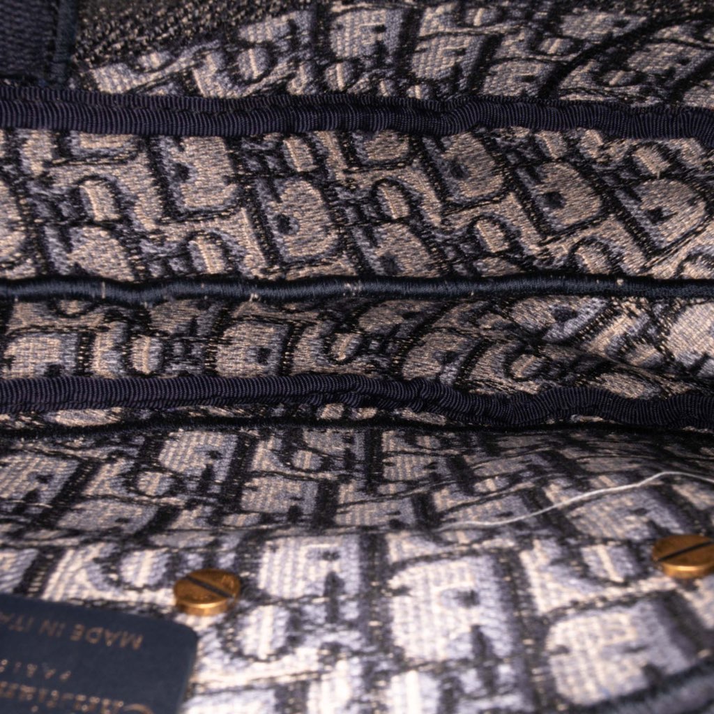 Dior Oblique Canvas Embroidered Saddle Bag - 4