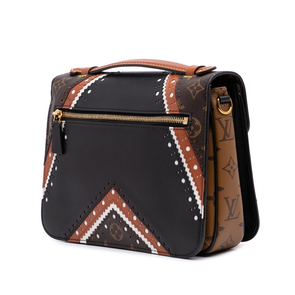 Louis Vuitton Monogram Brogue Pochette Metis - Back view