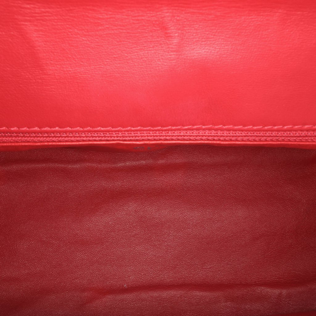 Chanel CC Chevron Patent Accordion Single Flap - 4