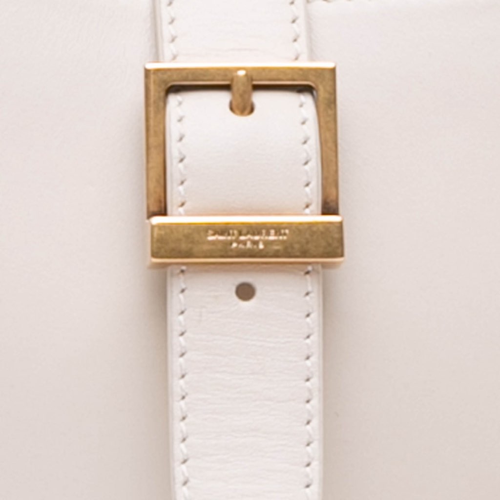 Saint Laurent Shiny Calfskin Le Fermoir Shoulder Bag - Detail 1