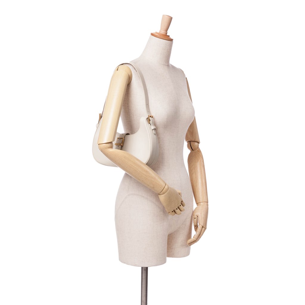 Saint Laurent Shiny Calfskin Le Fermoir Shoulder Bag - Image 11