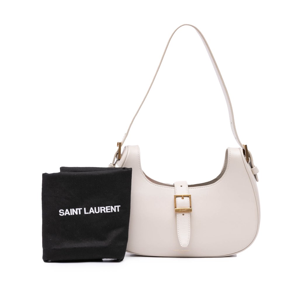 Saint Laurent Shiny Calfskin Le Fermoir Shoulder Bag - Image 12