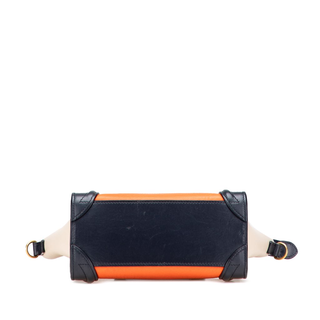 Celine Nano Tricolor Leather Luggage Tote - 3