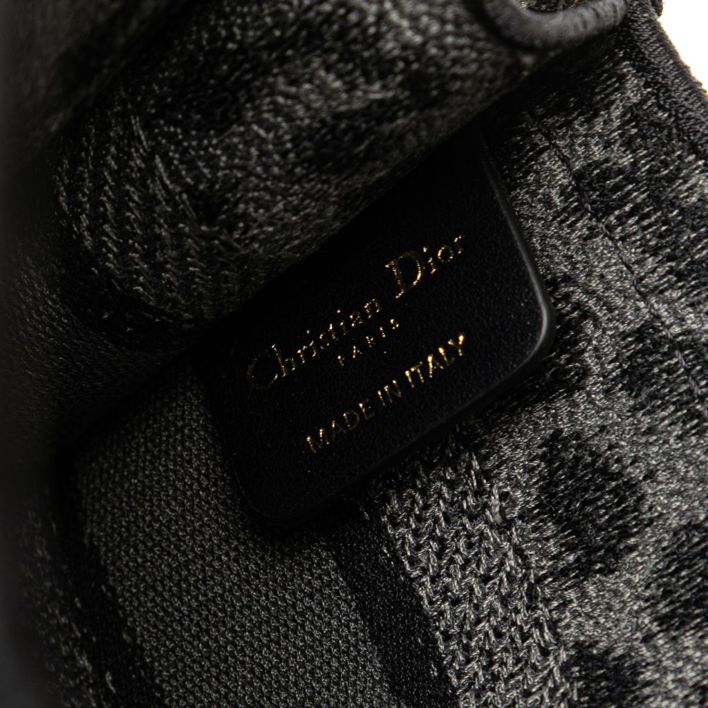 Dior Mizza Mini Embroidered Canvas Leopard Book Tote - Detail 1