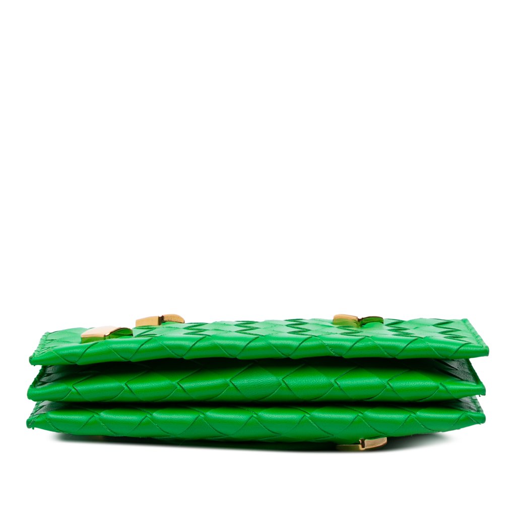 Bottega Veneta Nappa Intrecciato Studded Wallet On Strap - Image 6