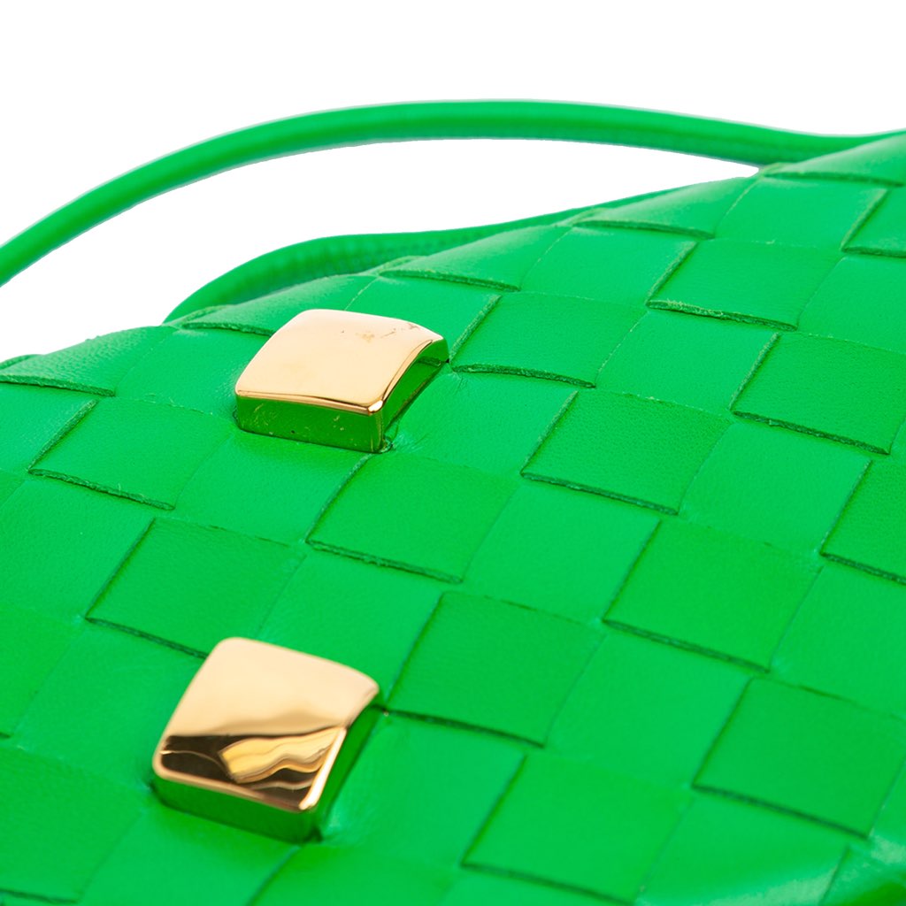 Bottega Veneta Nappa Intrecciato Studded Wallet On Strap - Detail 2