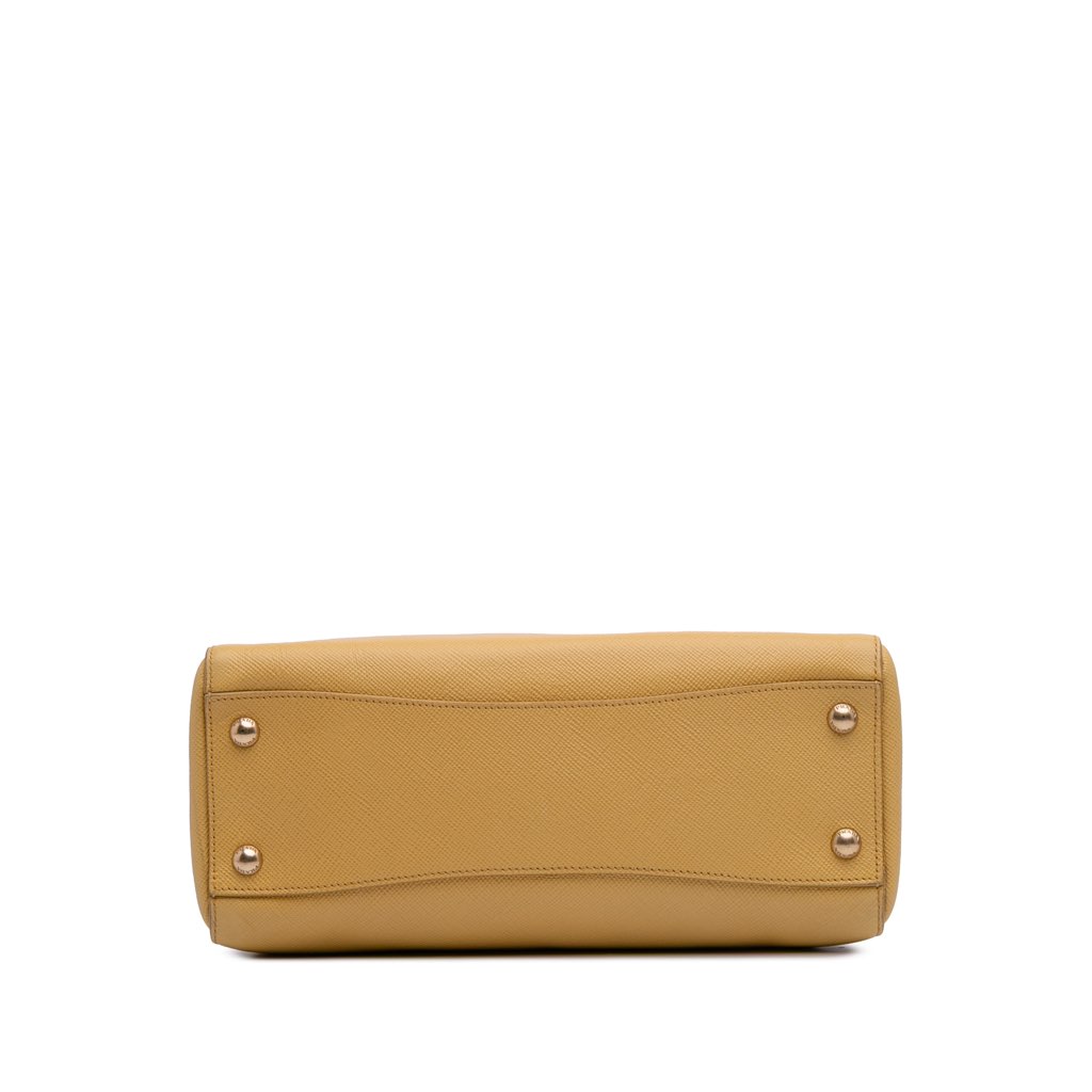 Prada Saffiano Cuir Double Zip Top Handle Bag - 3