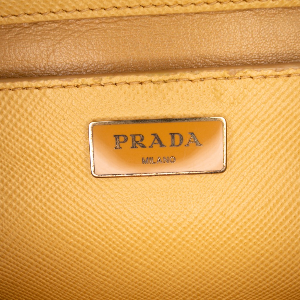 Prada Saffiano Cuir Double Zip Top Handle Bag - 5