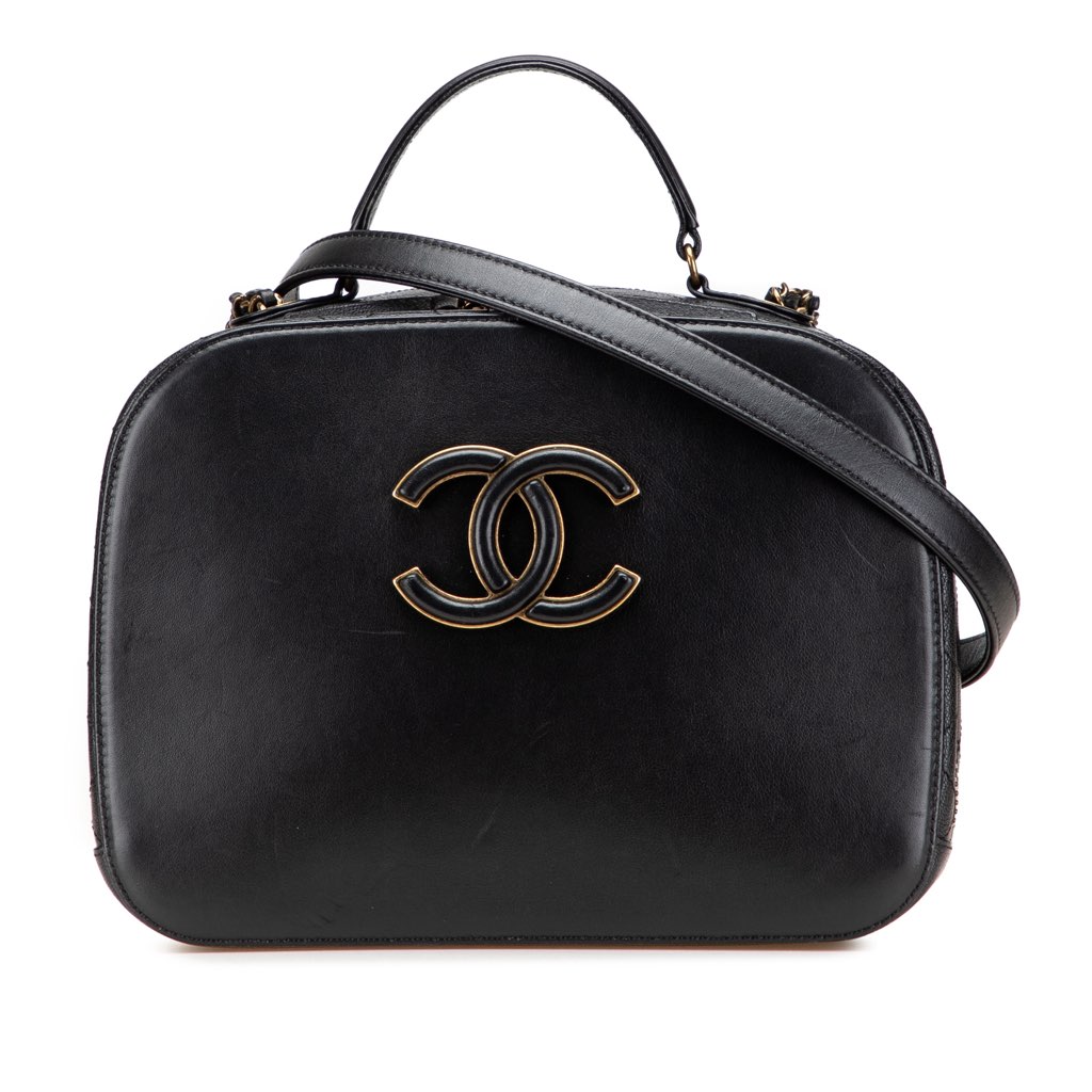 Chanel Goatskin and Quilted Calfskin Coco Curve Vanity Case